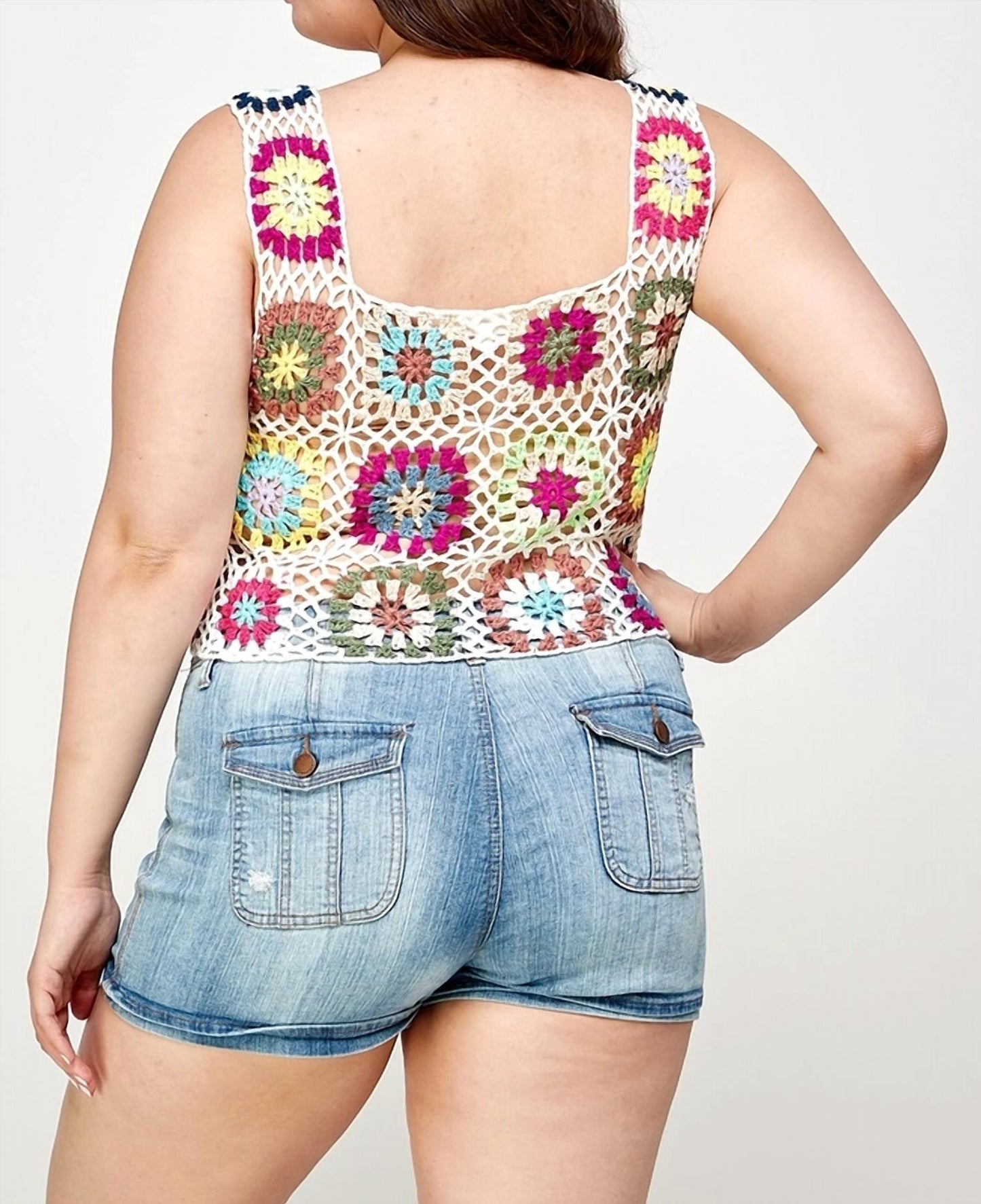 Sweet Generis - Crochet Crop Tank Top