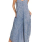 Trendsi - Zenana Lyocell Acid-Washed Jumpsuit