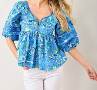 Printfresh - Women's Jasmine Garden Blouse