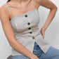 Greylin - Sandi Button Front Top