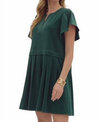 Entro - Flutter Sleeve Mini Dress