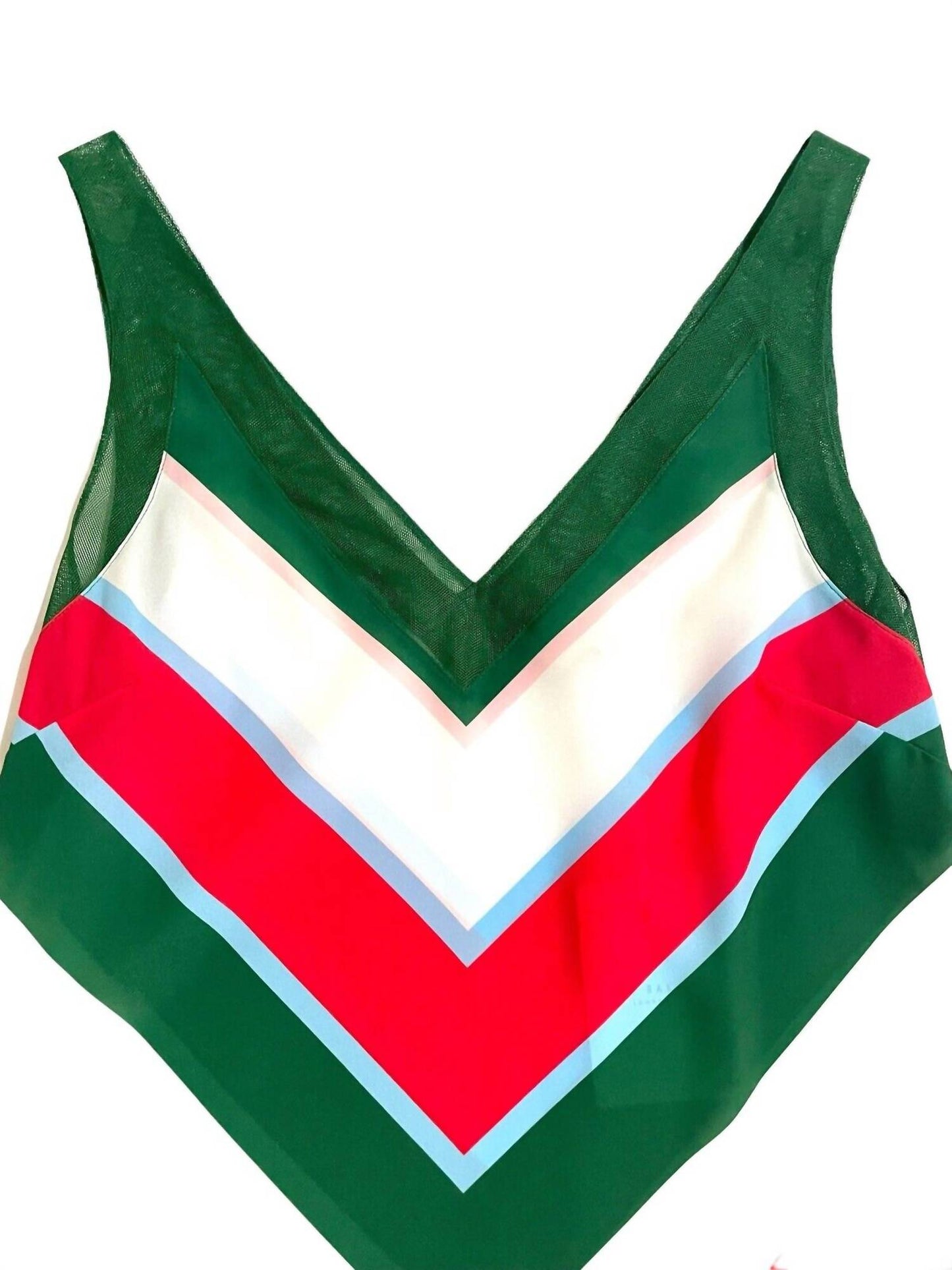 Ted Baker - Women's Paisly V Neck Striped Tank Top