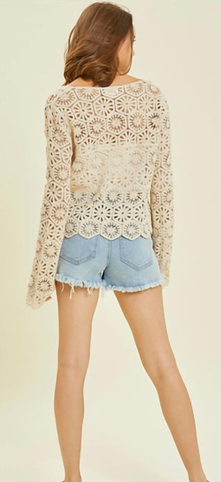 Heyson - Charlotte Crochet Lace Crop Cardigan