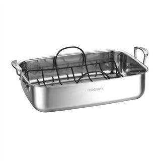 Cuisinart - Stainless Steel Roaster With Non-Stick Rack - 15"