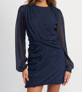 Emory Park - Long Sleeve Ruched Mini Dress