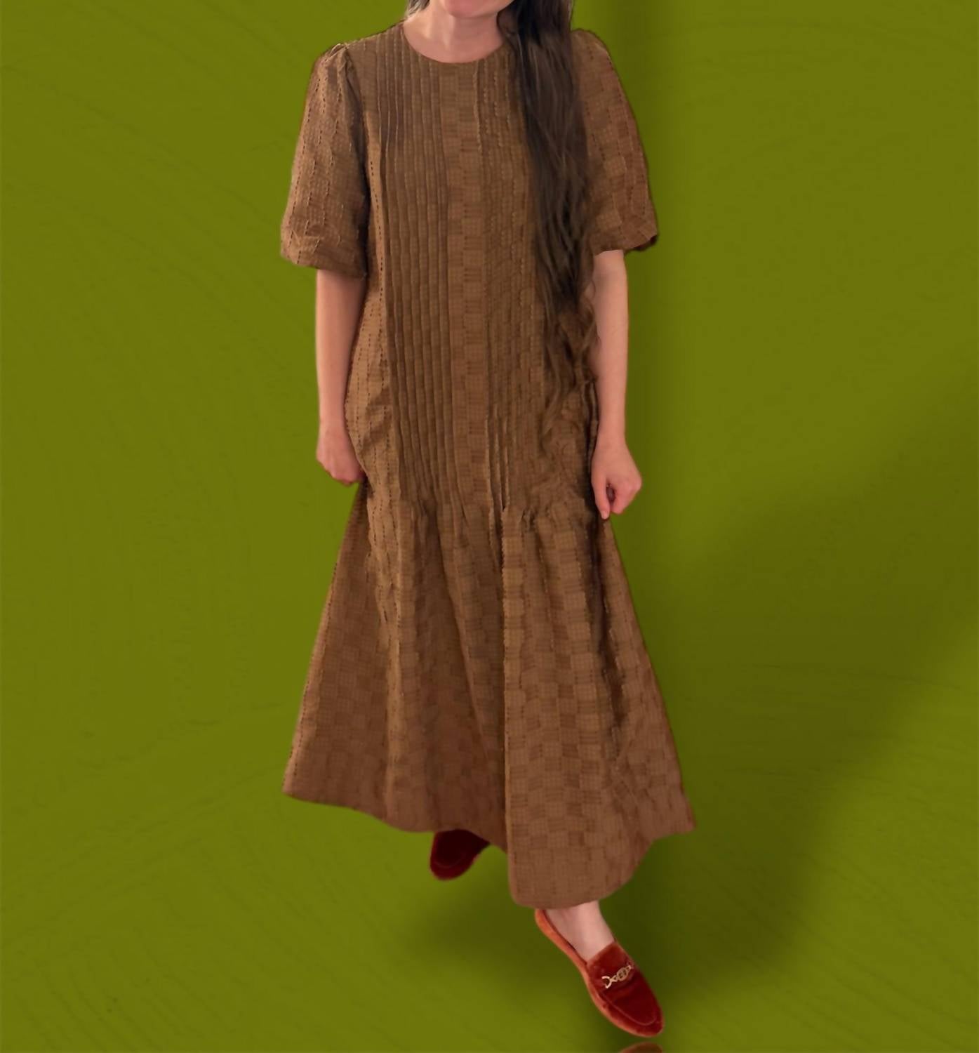 &Merci - Women's Speck Textured Midi Dress