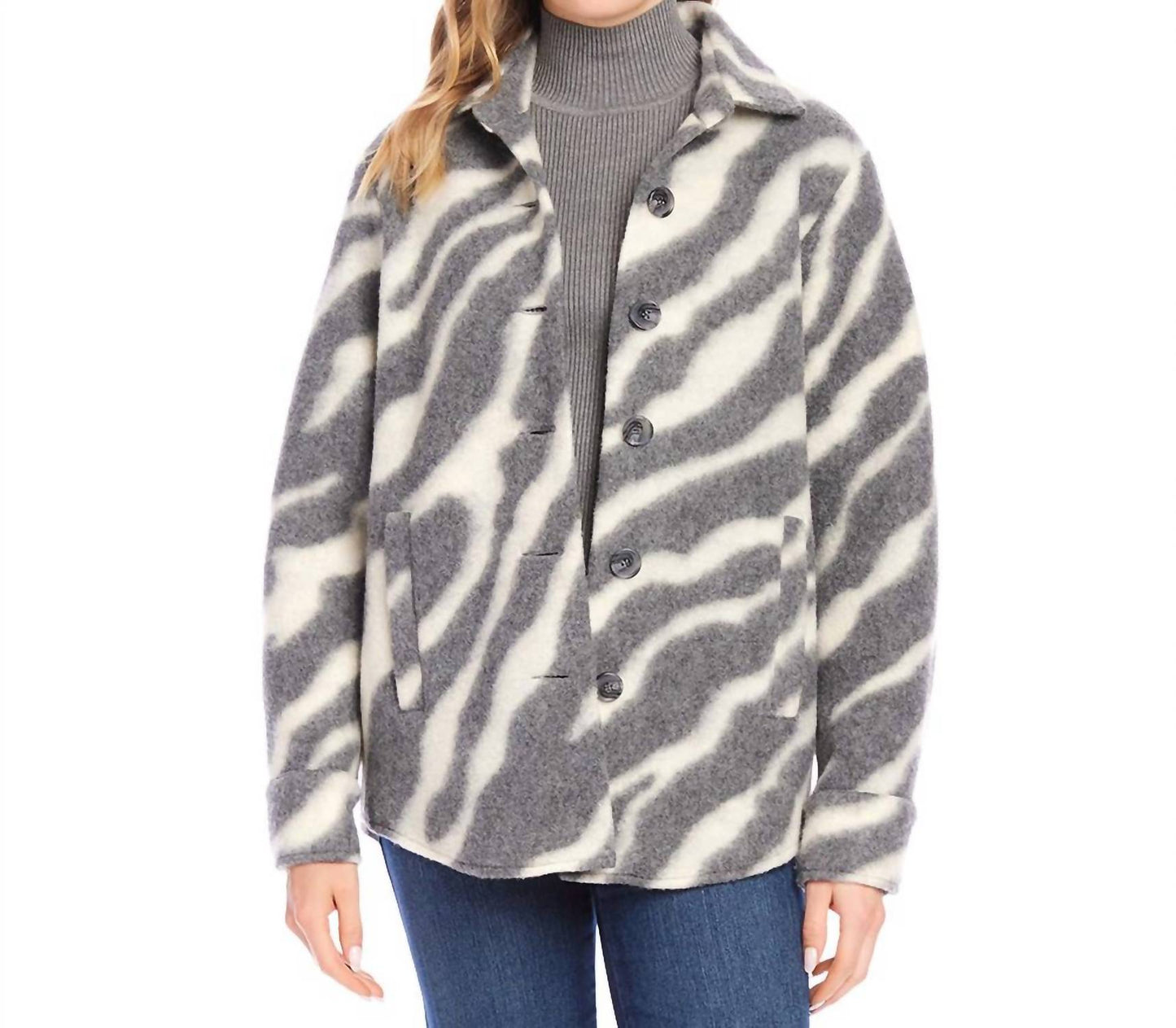 Karen Kane - Brushed Shirt Jacket