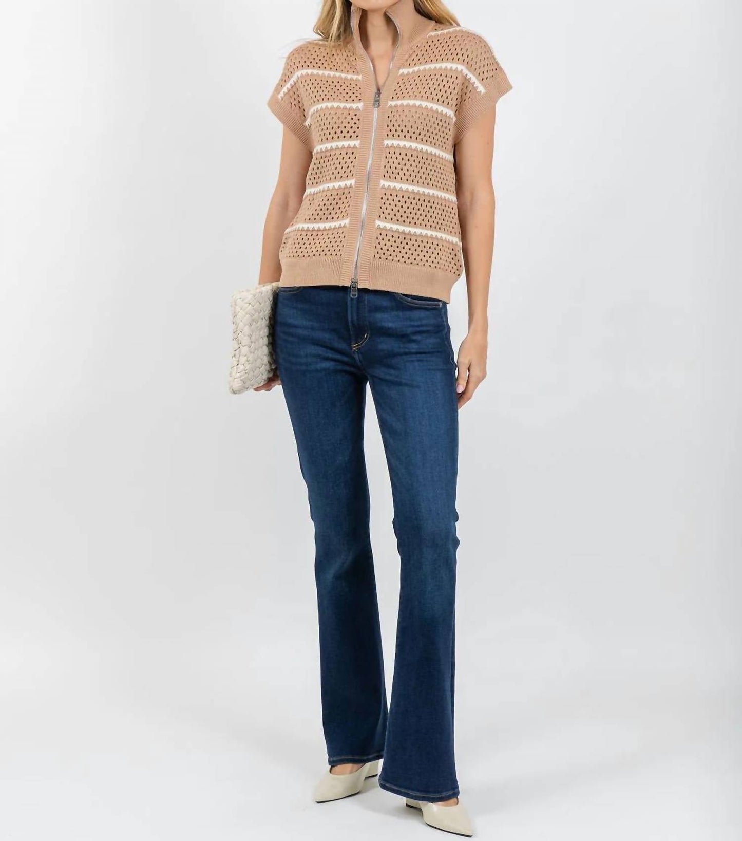 Varley - Haney Zip-through Knit Top