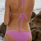 Malibutique - Summer Low Rise Stripes Bikini Bottom