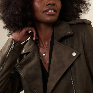 Banana Republic - Faux Suede Moto Jacket