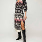 Fifteen Twenty - Lizbeth Shirred Waist Midi Dress