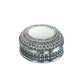 Creative Gifts International - Round Antique-Style Box with Beaded Detail - 4.5"