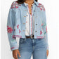Johnny Was - TALULLA CROPPED DENIM JACKET