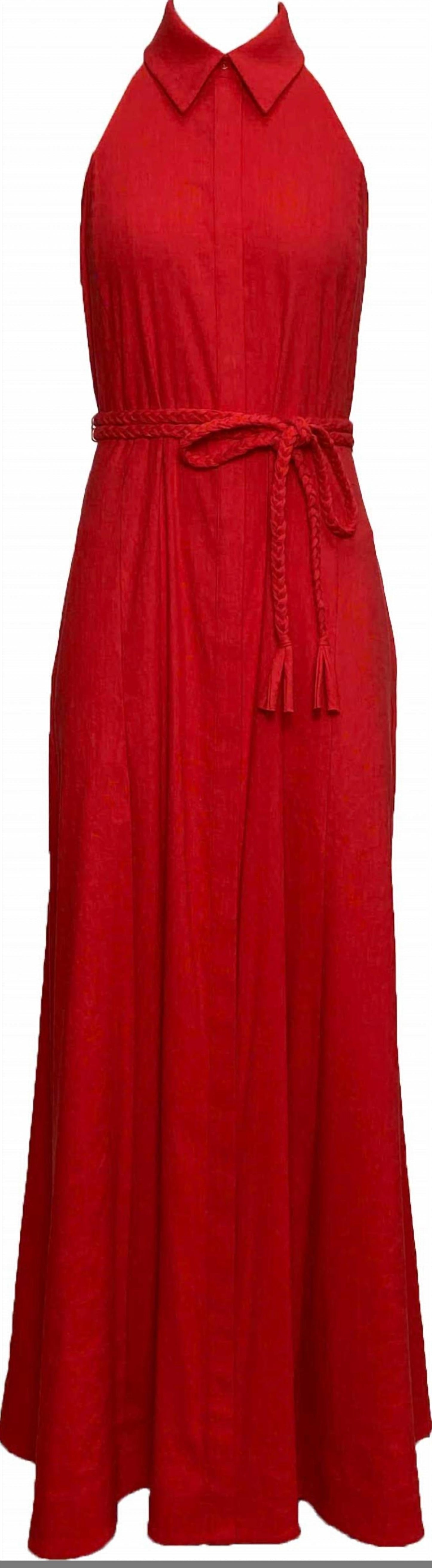 Alice + Olivia - Women's Chassidy Halter Maxi Dress