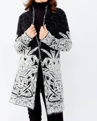 Frank Lyman - Casual Abstract Knit Cardigan