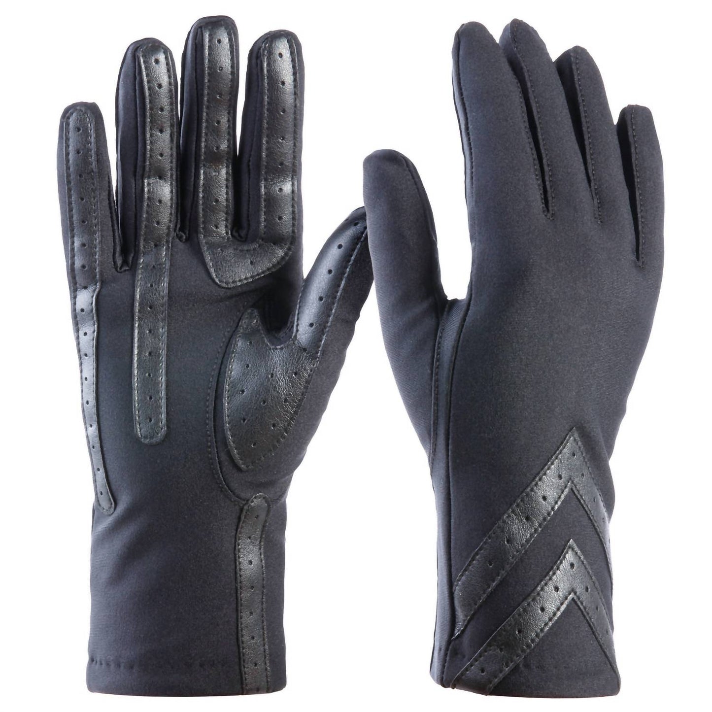 Isotoner - Women’s Smartdri Chevron Touchscreen Gloves