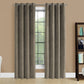 2 Pieces Set Room Darkening Curtain Panels with Grommet - Contemporary Style