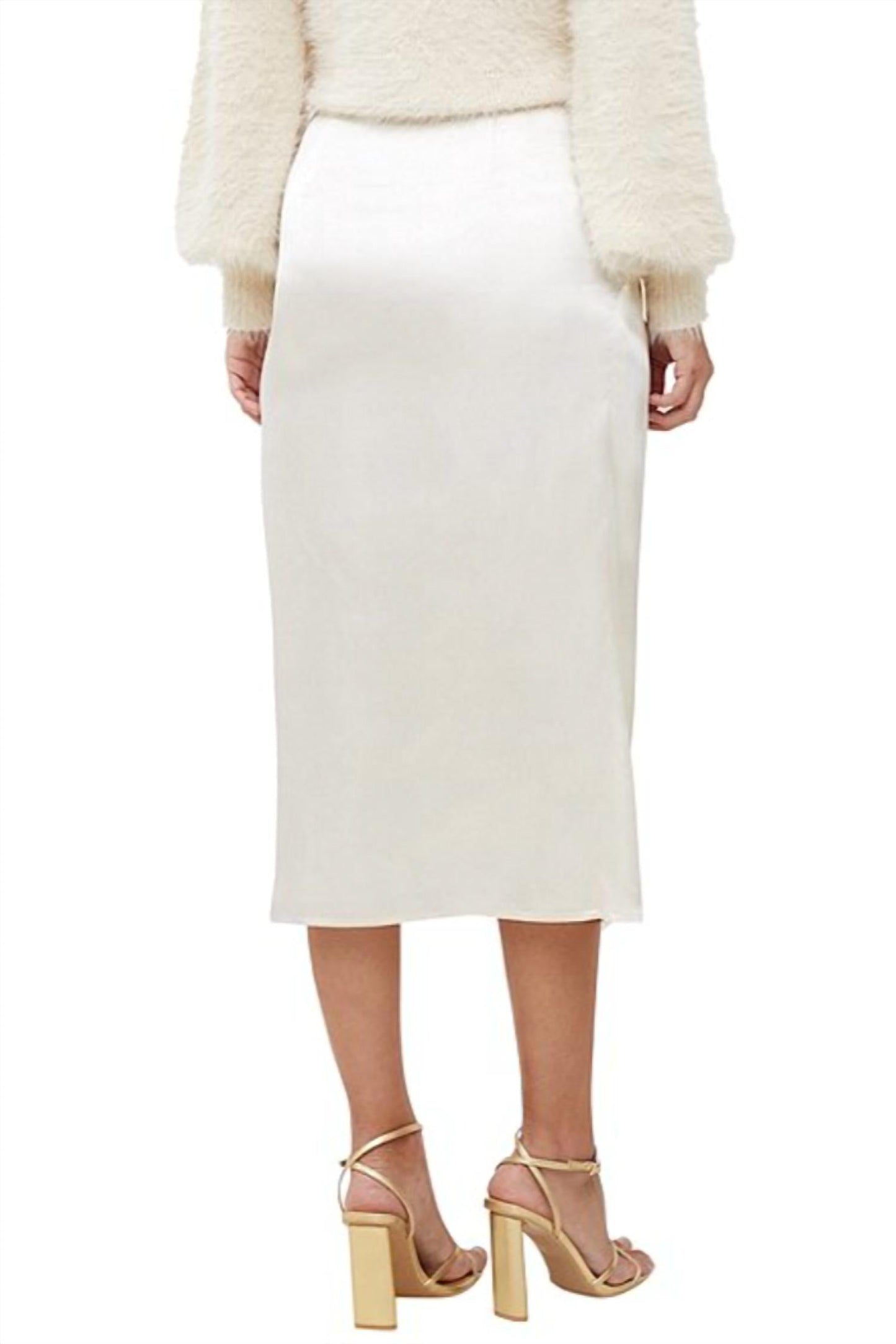 French Connection - Inu Satin Midi Wrap Skirt