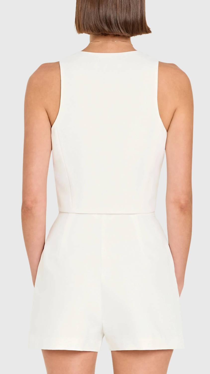 Amanda Uprichard - Paltrow Vest With Gold Shell And Starfish Hardware Top