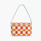 America & Beyond - Women's Sunset Check Shoulder Bag