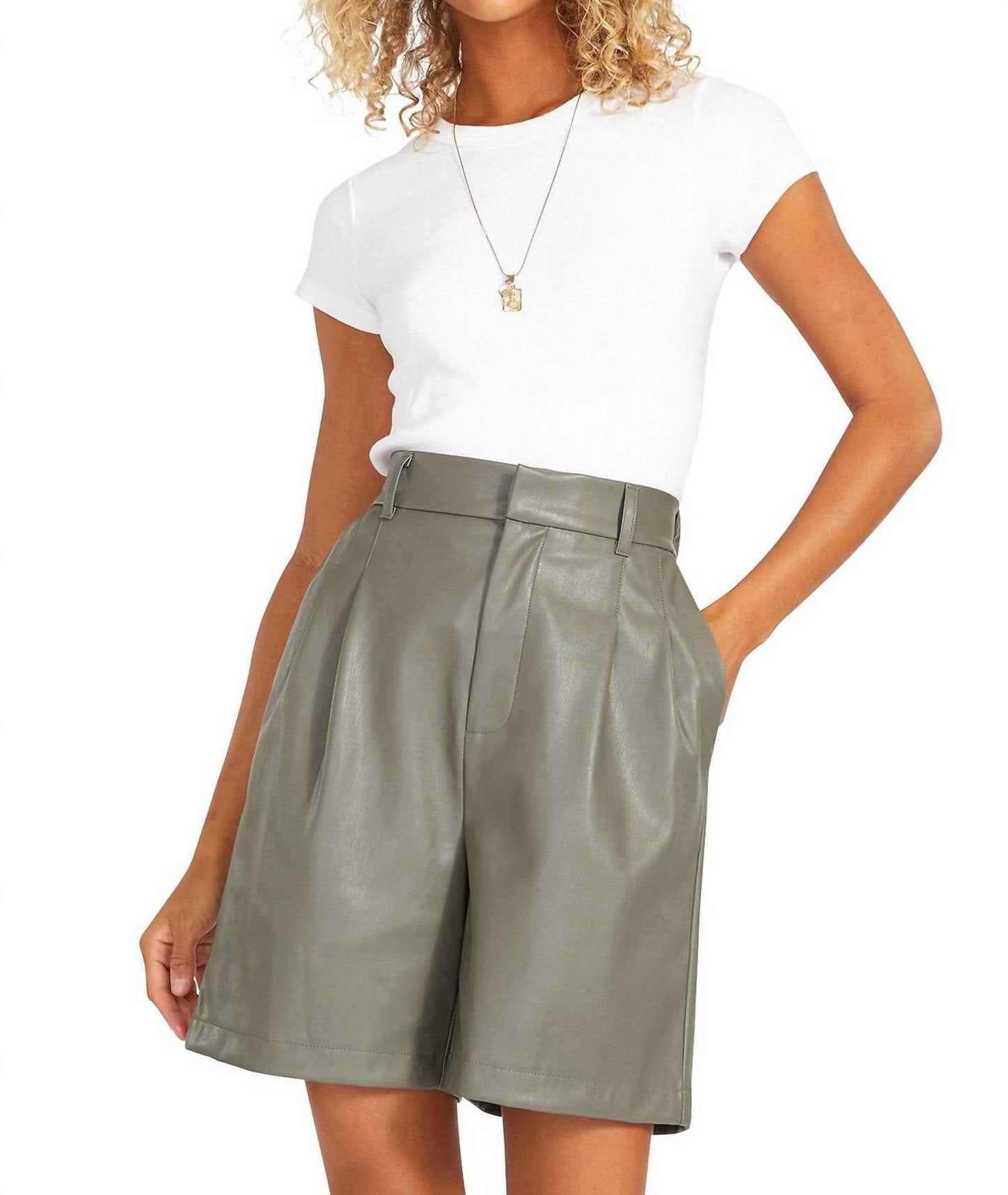 Steve Madden - Kokomo Leather Bermuda Short