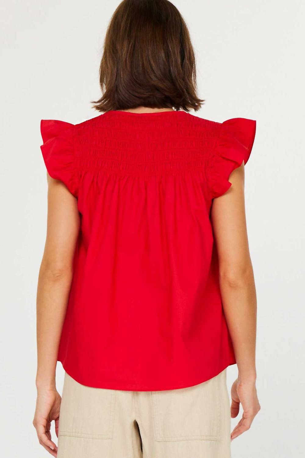 Current Air - Women's Callie Smocked Blouse