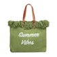 Urban Expressions - Summer Vibes Fringe Beach Tote Bag