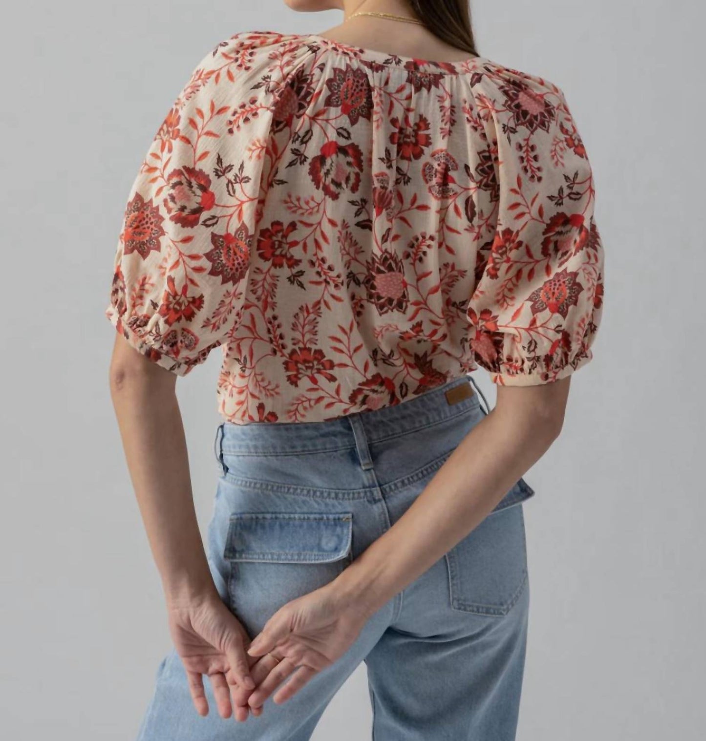 Sanctuary - BUBBLE SLEEVE BOHO BLOUSE