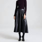 A.L.C. - Etta Vegan Leather Midi Skirt