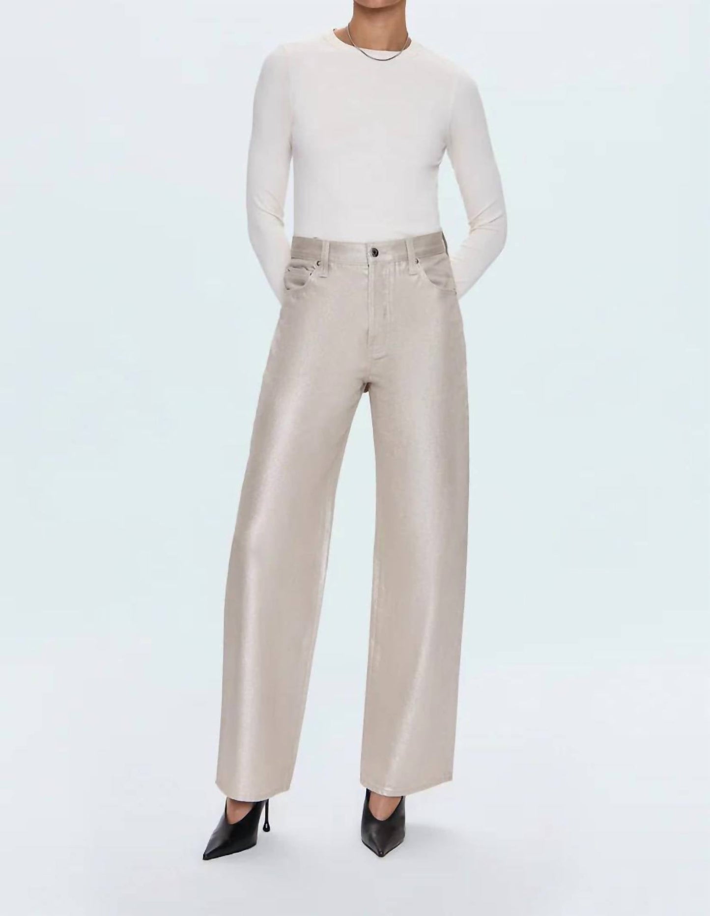 Pistola - Tate High Rise Bowed Leg Jean