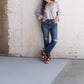 Just Black Denim - Distress Slim Straight Jeans
