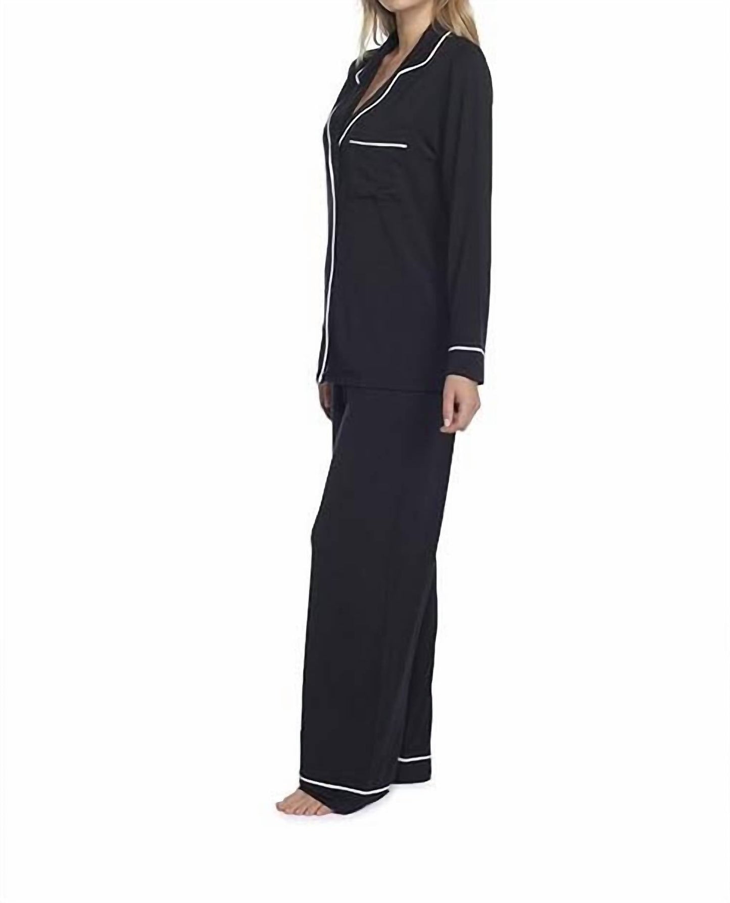 Barefoot Dreams - Luxe Milk Jersey Piped Pajama