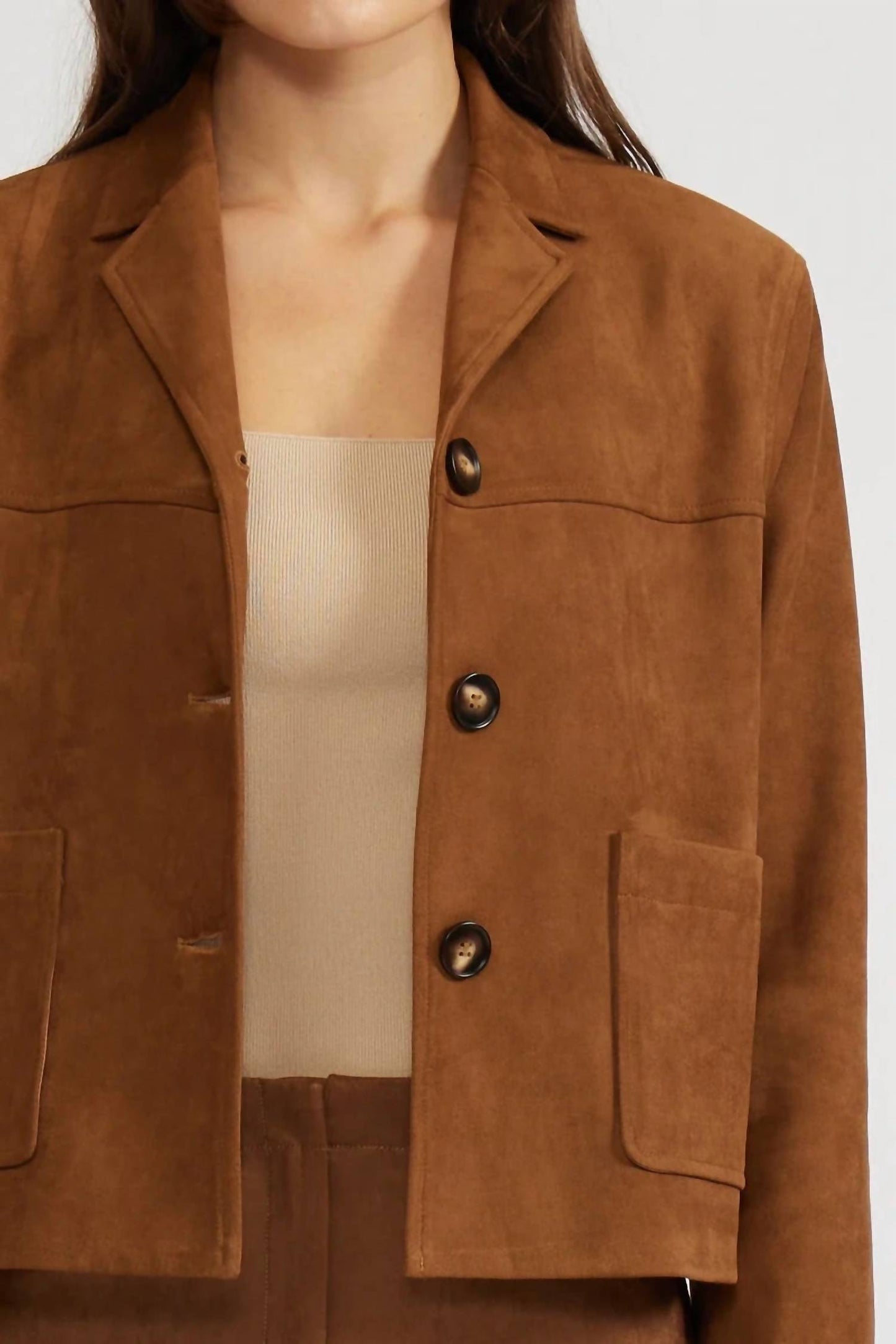 Lucy Paris - Brent Suede Jacket