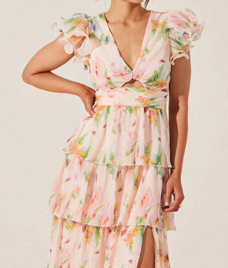 Astr - Emporia Floral Tiered Maxi Dress