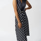Joseph Ribkoff - V-neck Fit And Flare Dress