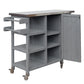Foldable Outdoor Kitchen Island Patio Kitchen Cart