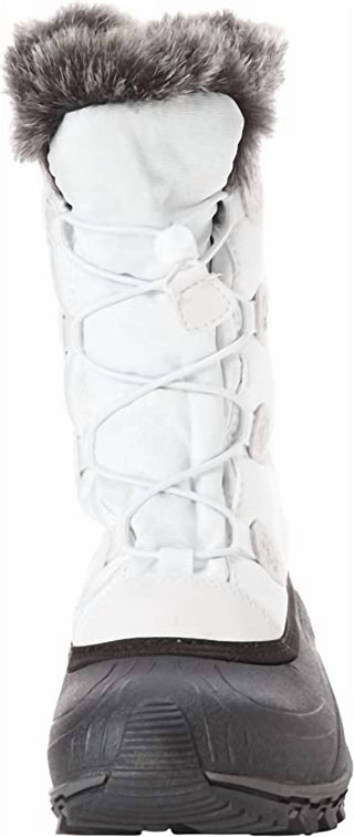 Kamik - Women's Momentum Pull On Rounded Toe Waterproof Fur Trim Ankle Snow Boots