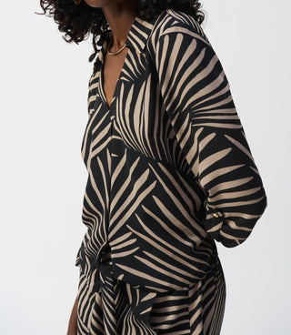 Joseph Ribkoff - Gauze Tropical Print Top