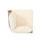 Crowne 4-Pcs Sofa Conversation Set with Beige Cushion, Teak