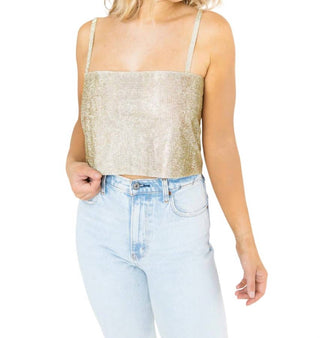 Buddylove - Girly Girl Rhinestone Crop Top