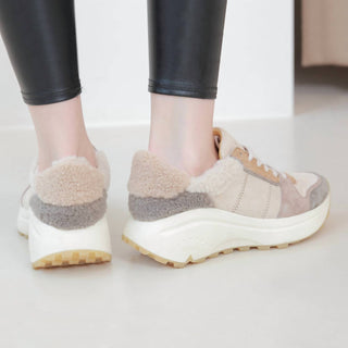 Bussola - Women's Brande Furry Laceup Sneakers