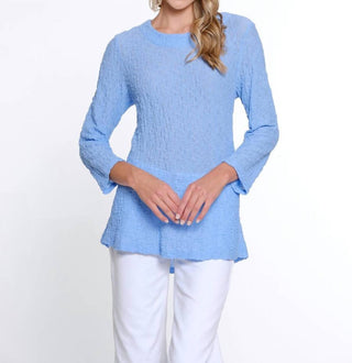 Multiples - Crinkle Scoop Neck Top