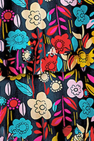 Trendsi - Printed Tube Wide Leg Jumpsuit