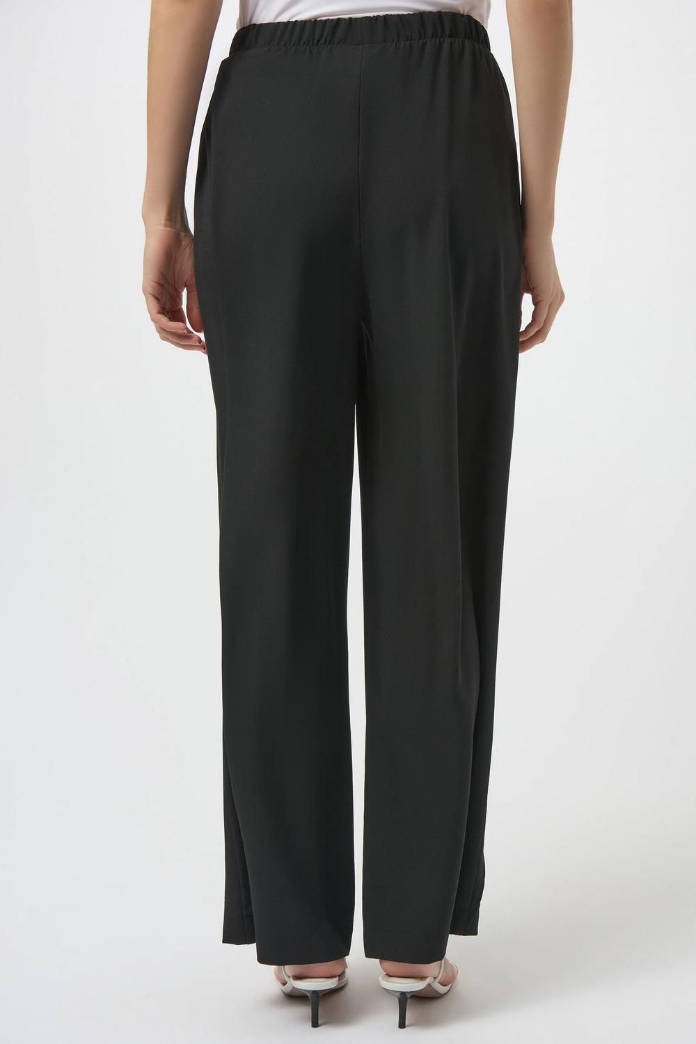 Joseph Ribkoff - Woven Wide-leg Pants With Asymmetrical Overlay