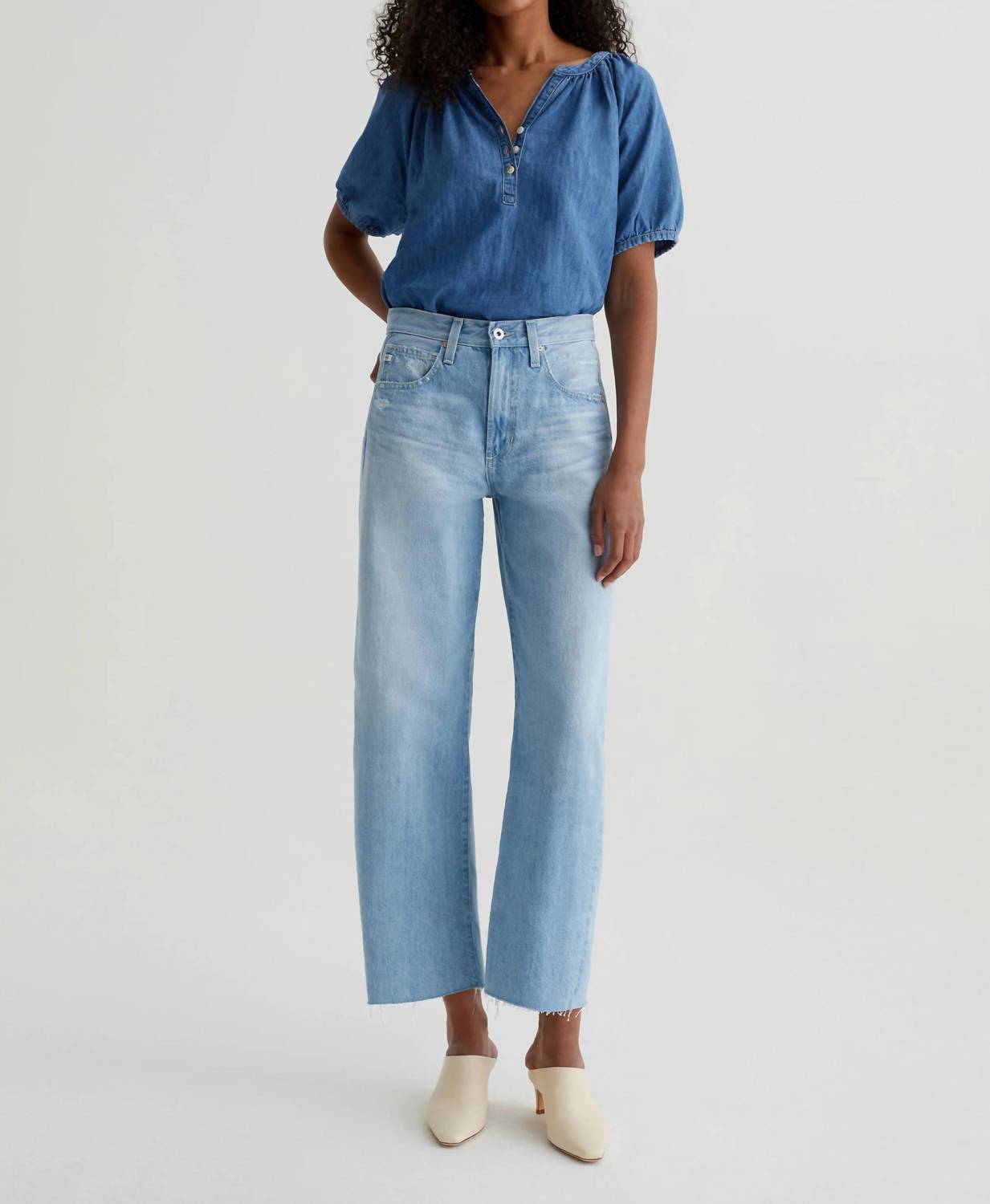 Ag Jeans - Hattie Cropped Barrel Leg Jeans