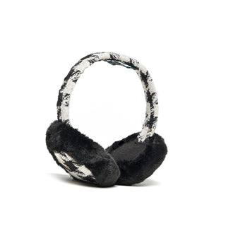 Jocelyn - Tweed Earmuffs with Faux Fur