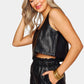 Buddylove - Manning Vegan Leather Cropped Tank Top