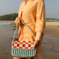 America & Beyond - Women's Sunset Check Shoulder Bag