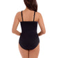 Miraclesuit - Layered Highneck One Piece Swimsuit