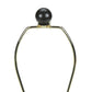 25" Table Lamp with Rattan Base and Linen Drum Shade